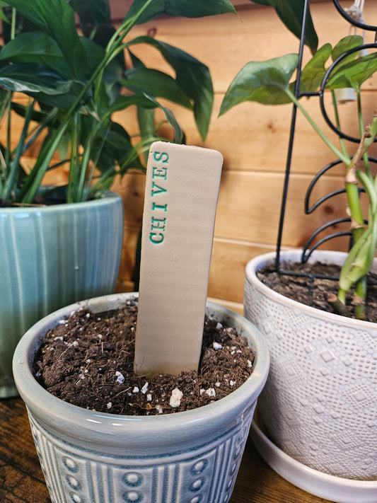 Chives plant marker